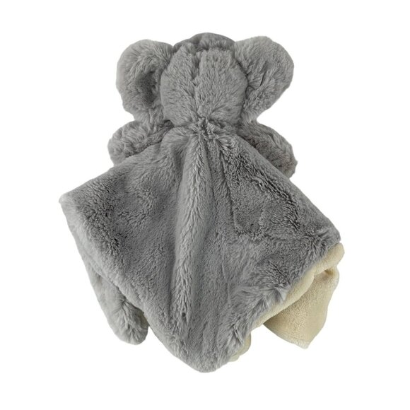 Kellytoy K Luxe Grey‎ Elephant Lovey 14" Baby Security Blanket Cream Back Rattle - Picture 2 of 7